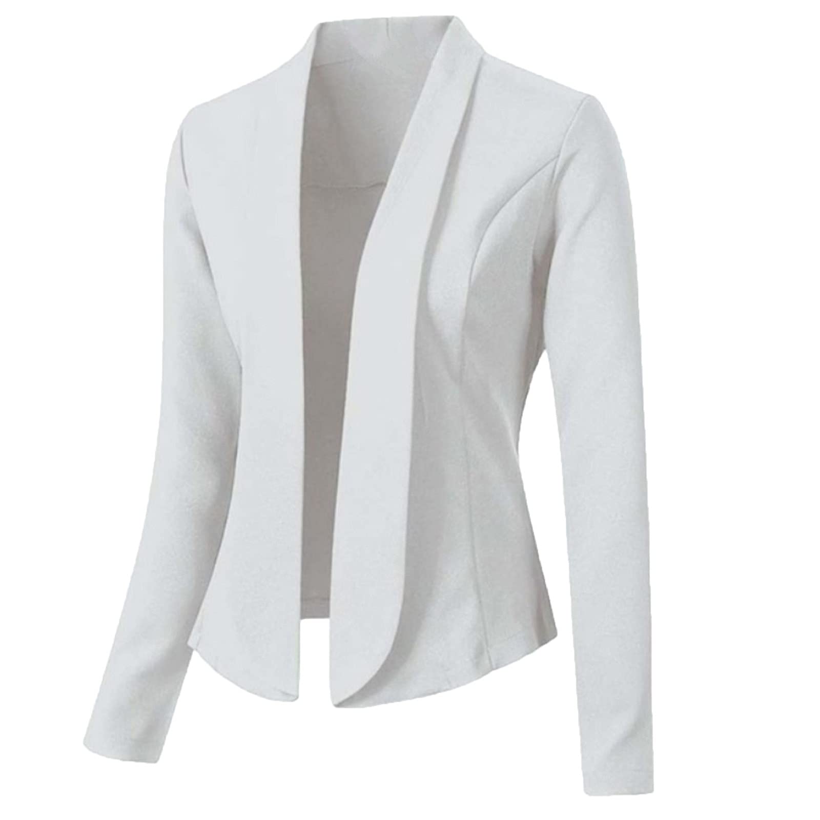 Trendy Women's Open Front Blazer Jacket - Casual Long Sleeve Cardigan Suit for Spring - Perfect for Office Wear, Business Casual & Spring Outerwear
