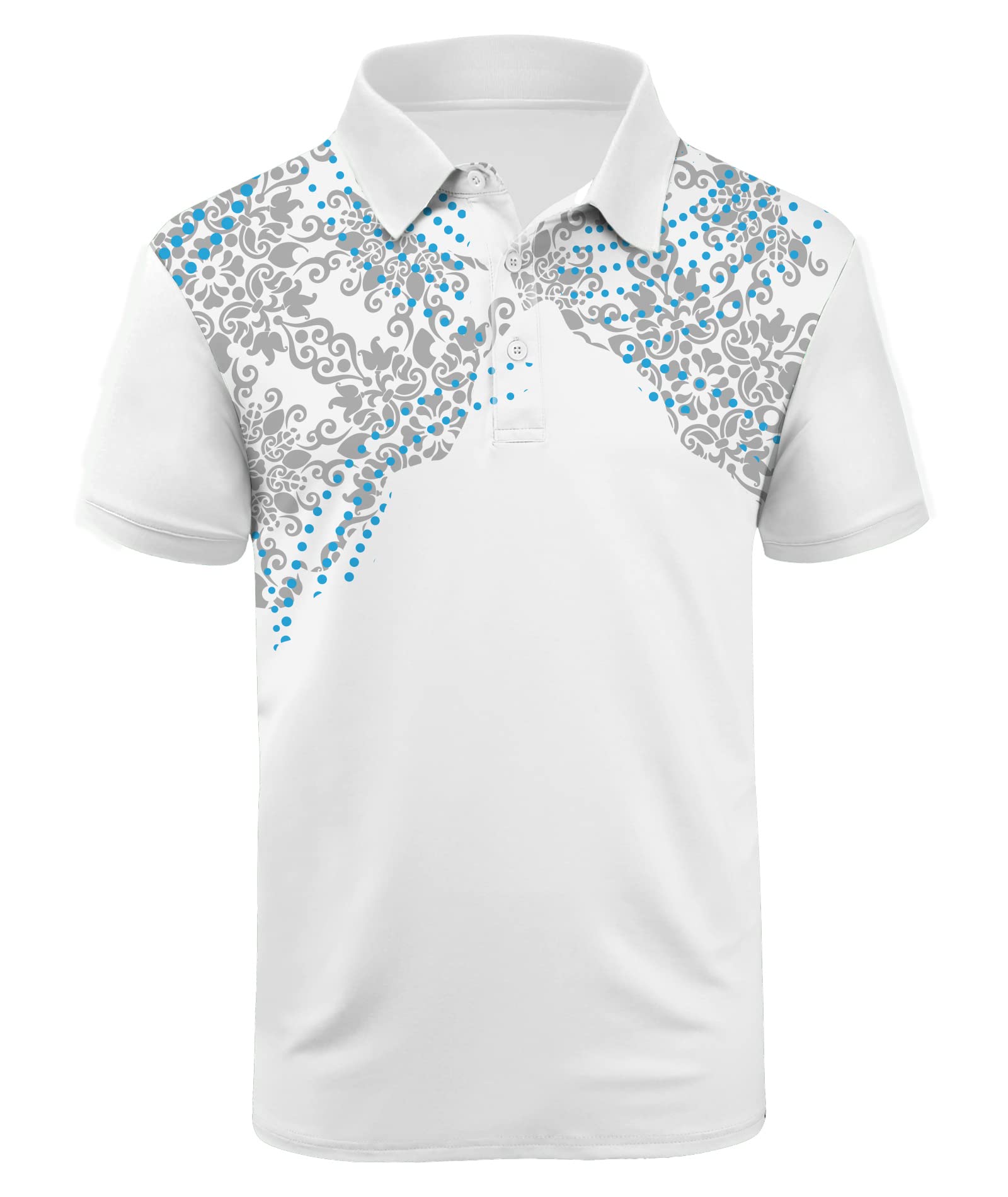 JACKETOWN Men's Golf Polo Shirts - Lightweight Short Sleeve Casual Performance Shirt for Golf, Tennis & Outdoor Activities | Moisture Wicking & UV Protection