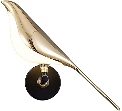 Creative LED Bird Wall Lights - 10W Modern Wall Sconce Fixture for Bedroom, Living Room & Staircase - Energy Efficient Indoor Wall Lamp with Artistic Design - Perfect for Home Decor, Ambient Lighting and Wall Art Decoration