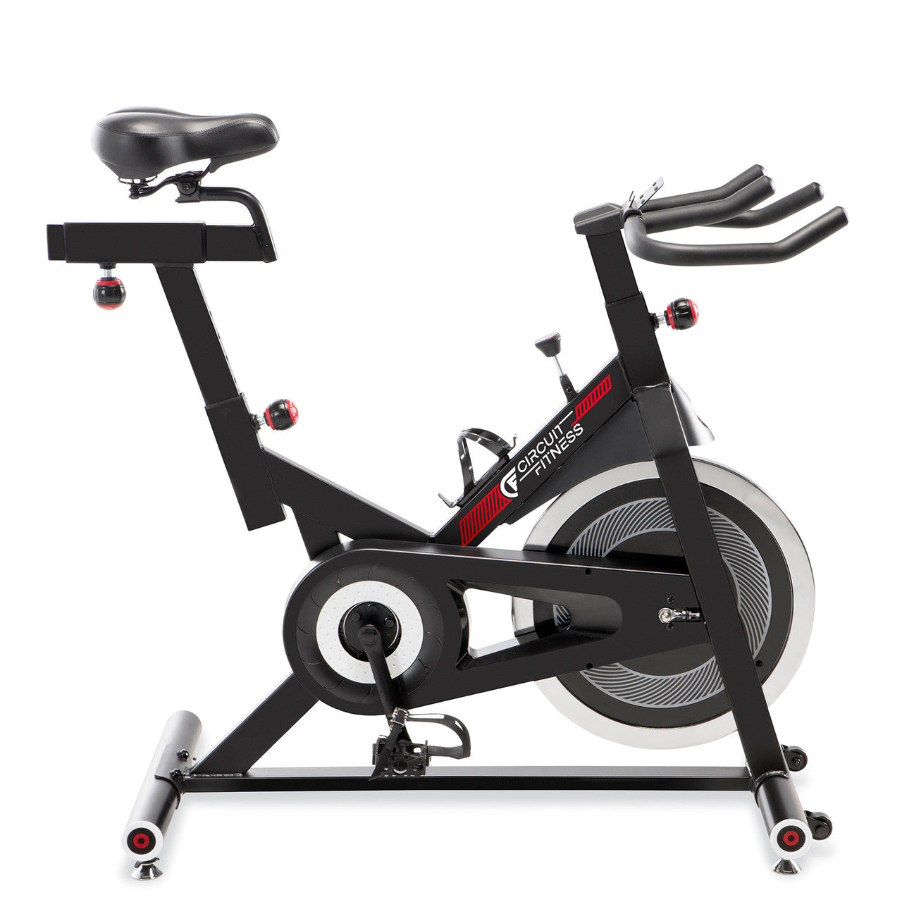 Circuit Fitness AMZ 948BK Indoor Cycling Bike with 30 lbs Flywheel - Heavy Duty Exercise Bike for Home Gym, Cardio & Weight Loss - Perfect for Small Spaces & Apartment Workouts