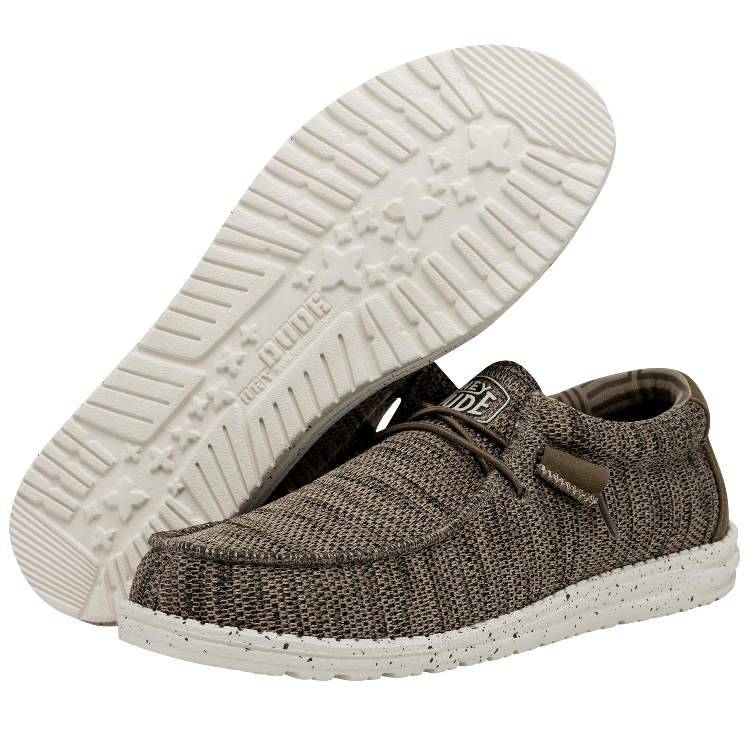 Hey Dude Men's Wally Sox Lace-Up Loafers - Comfortable Lightweight Casual Shoes for Men | Perfect for Walking, Travel & Everyday Wear