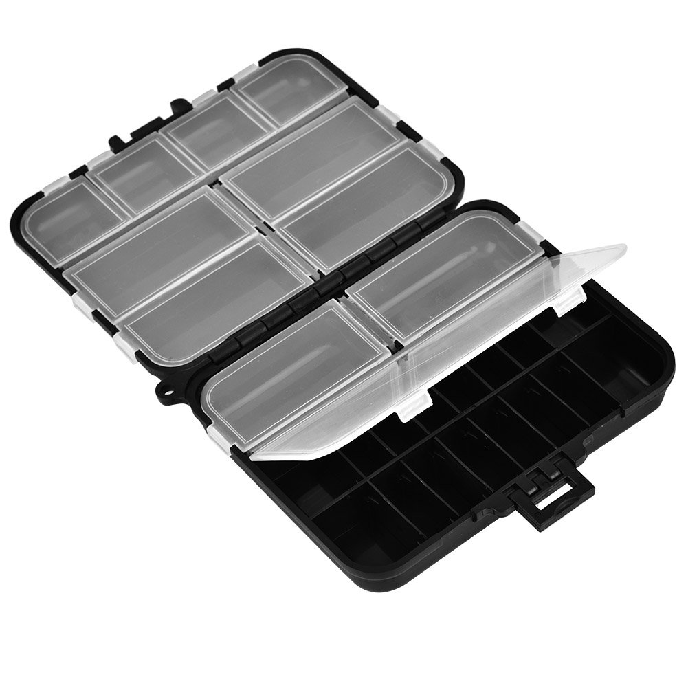 Health Gear Fishing Lure Box - Waterproof Bait Storage Tackle Organizer with Adjustable Compartments | Portable Plastic Hooks Container for Bass, Trout & Saltwater Fishing | Perfect for Boat, Kayak & Shore Fishing Trips