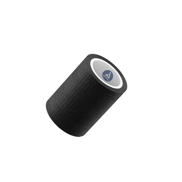 Sensi Wrap Cohesive Bandage - Self-Adhering Medical Wrap, 2 Inches x 5 Yards, Black - Ideal for Sports Injuries, First Aid Kits & Veterinary Use - Dynarex Brand