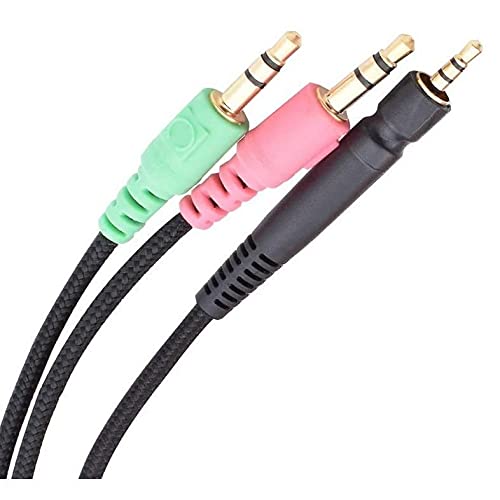 Alitutumao Replacement Aux Cable for Sennheiser Gaming Headsets - Compatible with Game ONE, Game Zero, PC 373D, GSP 350, GSP 500, GSP 600 - Works with Xbox One, PS4, PC & Smartphones - Perfect for Gaming, Music & Online Meetings