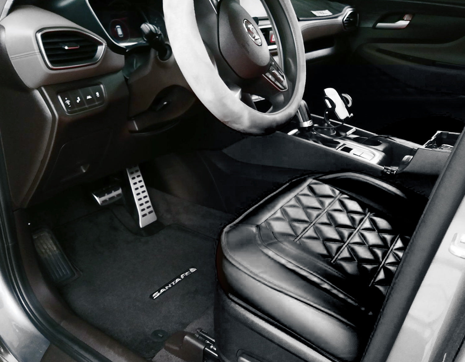 2-Piece Silver Aluminum Racing Pedal Covers for Kia K7 Stinger K5 Optima - Enhance Driving Performance & Interior Style - Perfect for Track Racing & Car Enthusiasts
