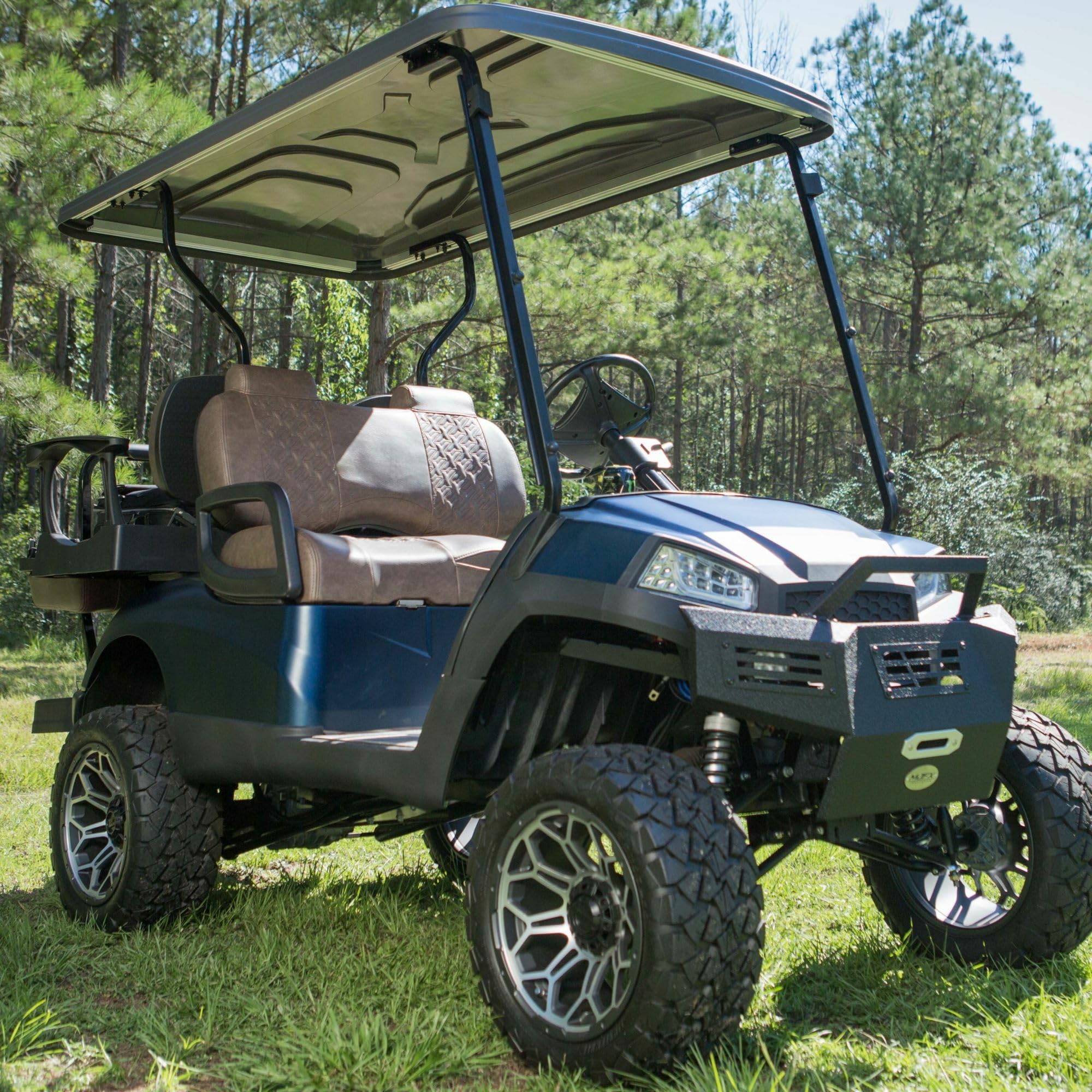 MadJax Executive Golf Cart Seats for Genesis Rear Seat Kits - Premium Scotch Plaid Design | Comfortable Backseat Upgrade for Golf Carts & Utility Vehicles | Perfect for Golf Courses, Resorts & Neighborhood Cruising