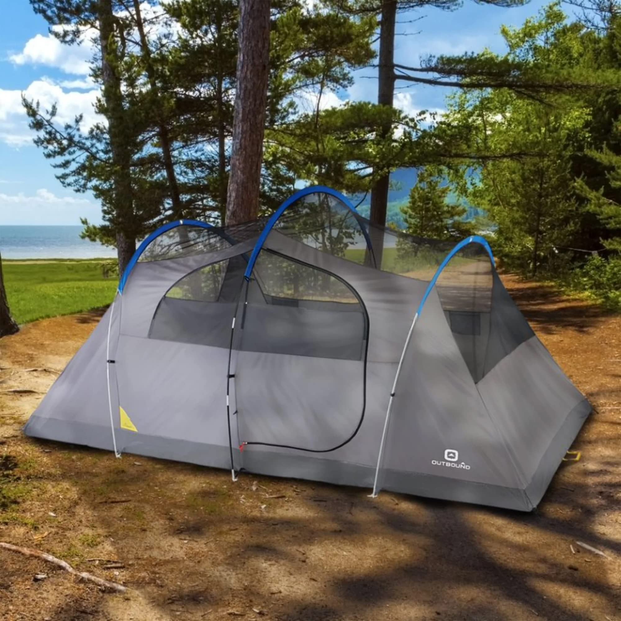Outdoor Dome Tent for Camping - 3 Season Waterproof Tent with Rainfly & Carry Bag | Easy Setup for Backpacking, Hiking & Family Camping Trips