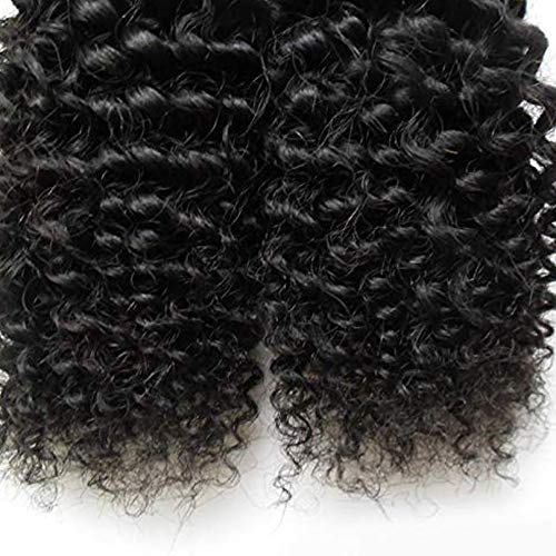 Brazilian Remy Human Hair Extensions - 40pcs Deep Curly Tape in Skin Wefts (10inch, 1B Natural Black) | Invisible Hair Weft for Volume & Length | Perfect for Parties, Weddings & Everyday Styling