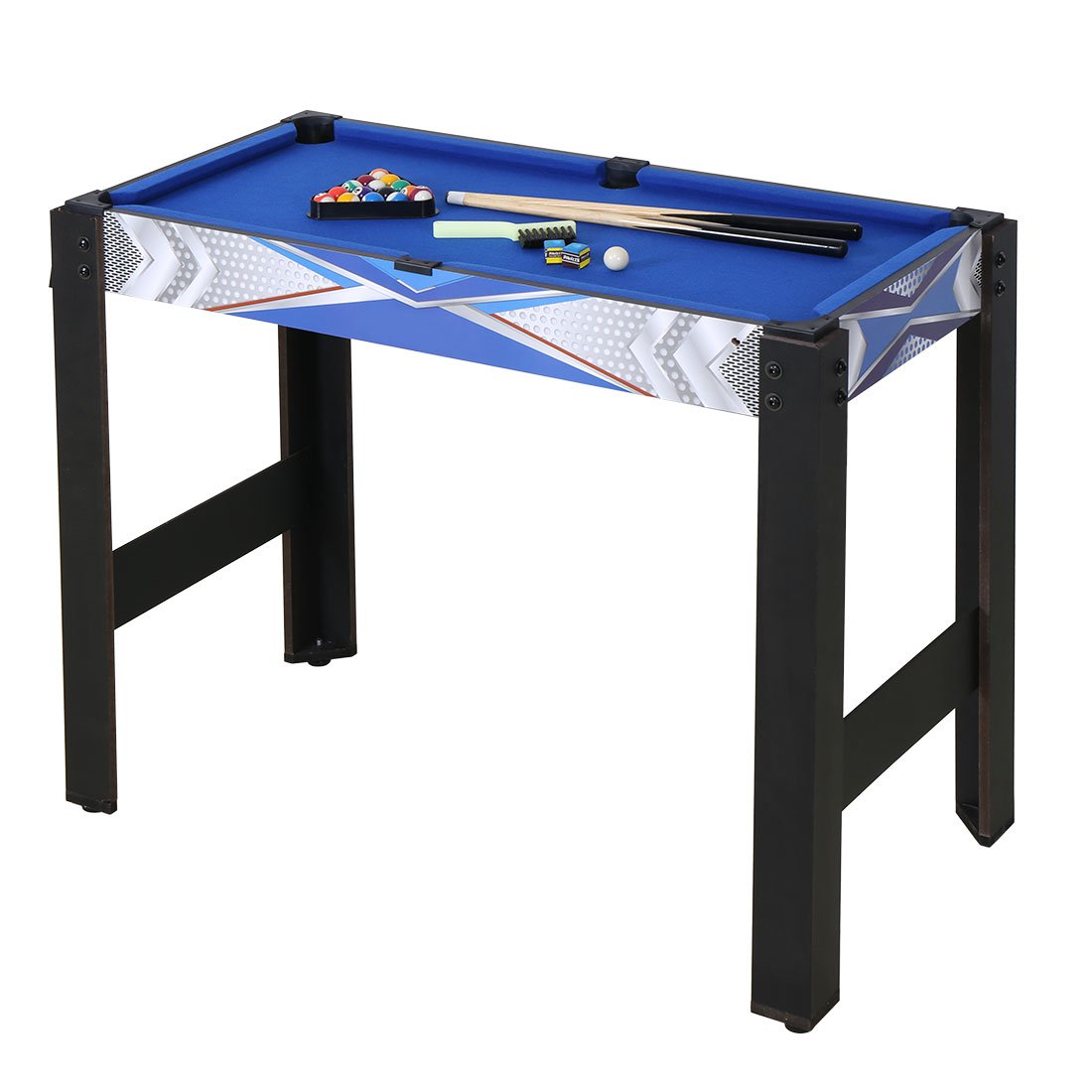 5-in-1 Multi Game Table Set - Folding Foosball, Pool, Hockey, Ping Pong & Basketball Combo for Indoor Fun (3FT) - Perfect for Game Rooms, Basements & Family Entertainment