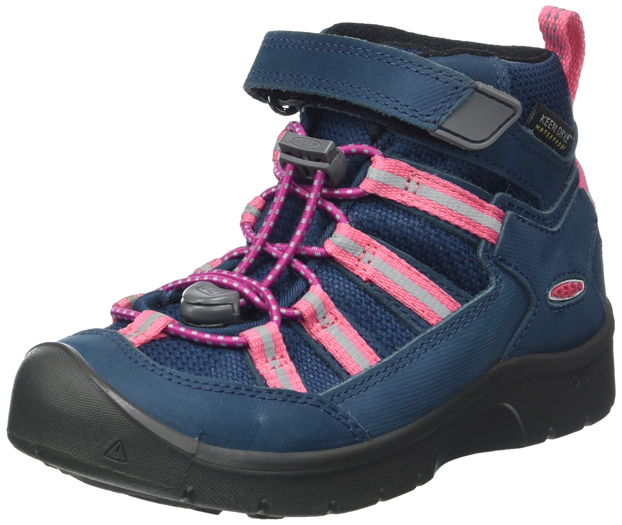 KEEN Unisex Kids Hikeport 2 Sport Mid Waterproof Hiking Boots - Durable Outdoor Shoes for Boys & Girls - Perfect for Trail Hiking, Camping & Outdoor Adventures