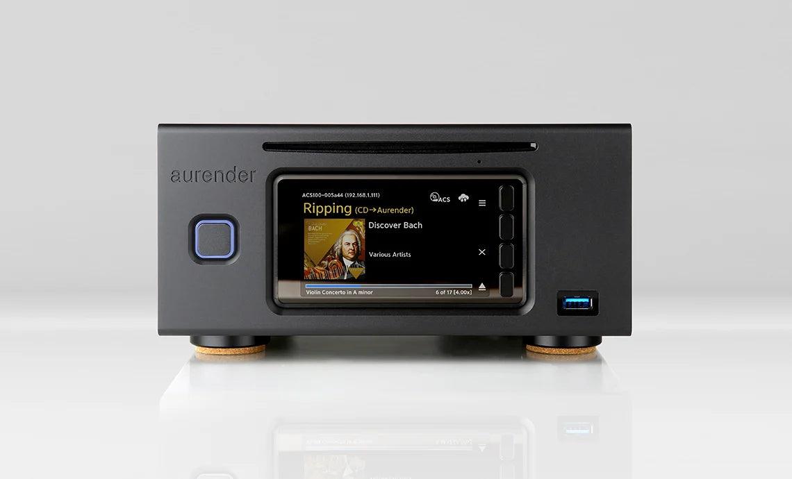 Aurender ACS100 High-End Network Audio Transport, CD Ripper & Music Server - Perfect for Audiophiles & Home Theater Systems