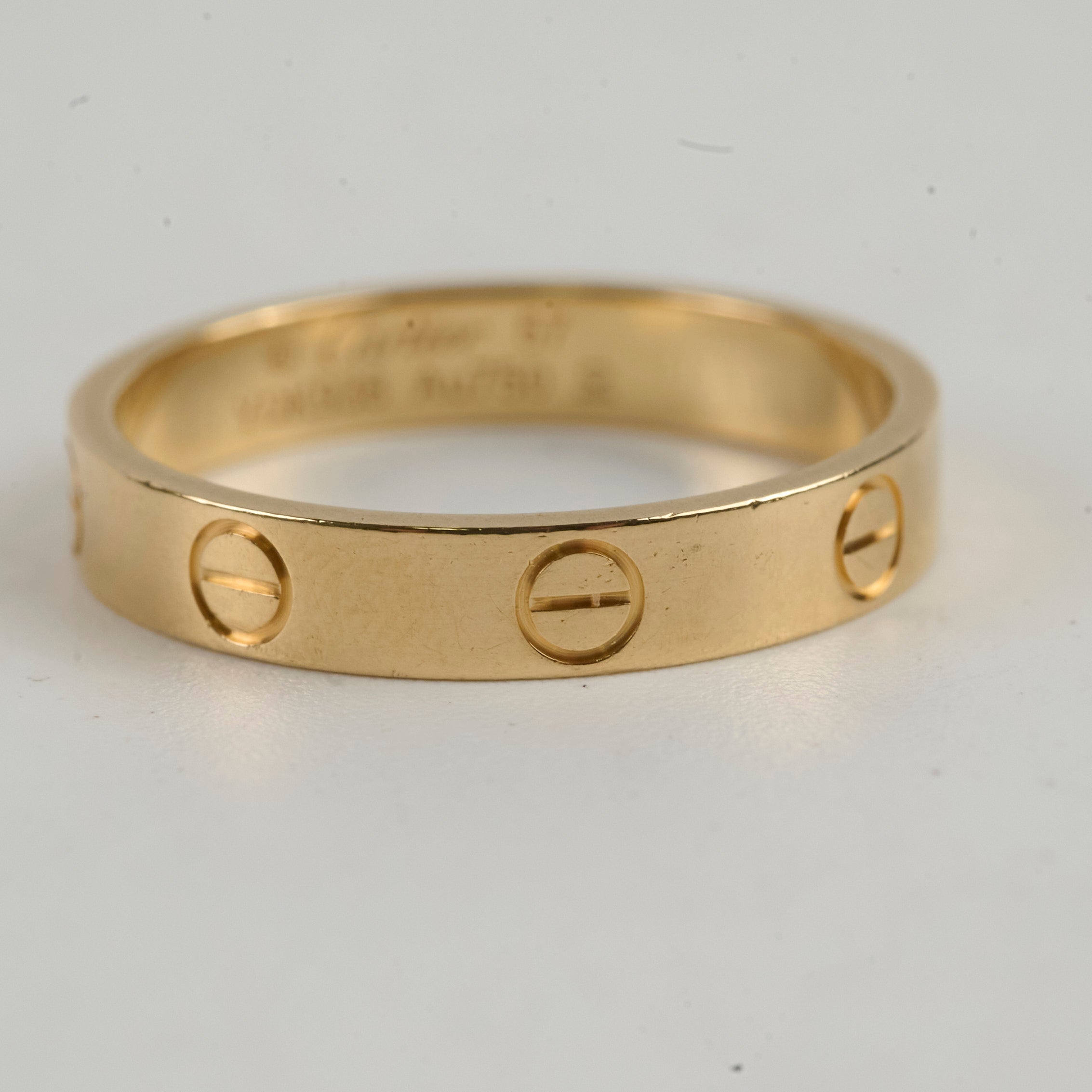 Cartier Love Ring 18K Yellow Gold Size 57 - Luxury Wedding Band for Women & Men, Perfect for Anniversaries & Romantic Gifts