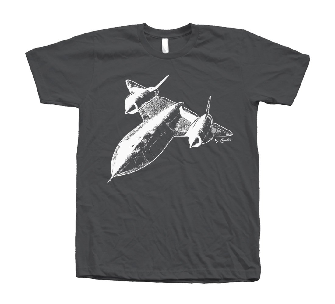 SR-71 Blackbird Graphic Crew Neck T-Shirt for Men - Vintage Aviation Inspired Casual Tee - Perfect for Aviation Enthusiasts, Pilots & Military Fans - Great for Everyday Wear, Gifts & Casual Outings