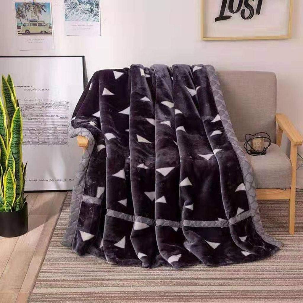 Velour Bed Throw Blankets - Ultra Soft Fluffy Warm Flannel Bedspread - Velvety Plush Fleece Blanket for Sofa, Bed & Couch (200x230cm/79x91in) - Perfect for Cozy Nights, Movie Time & Winter Snuggles