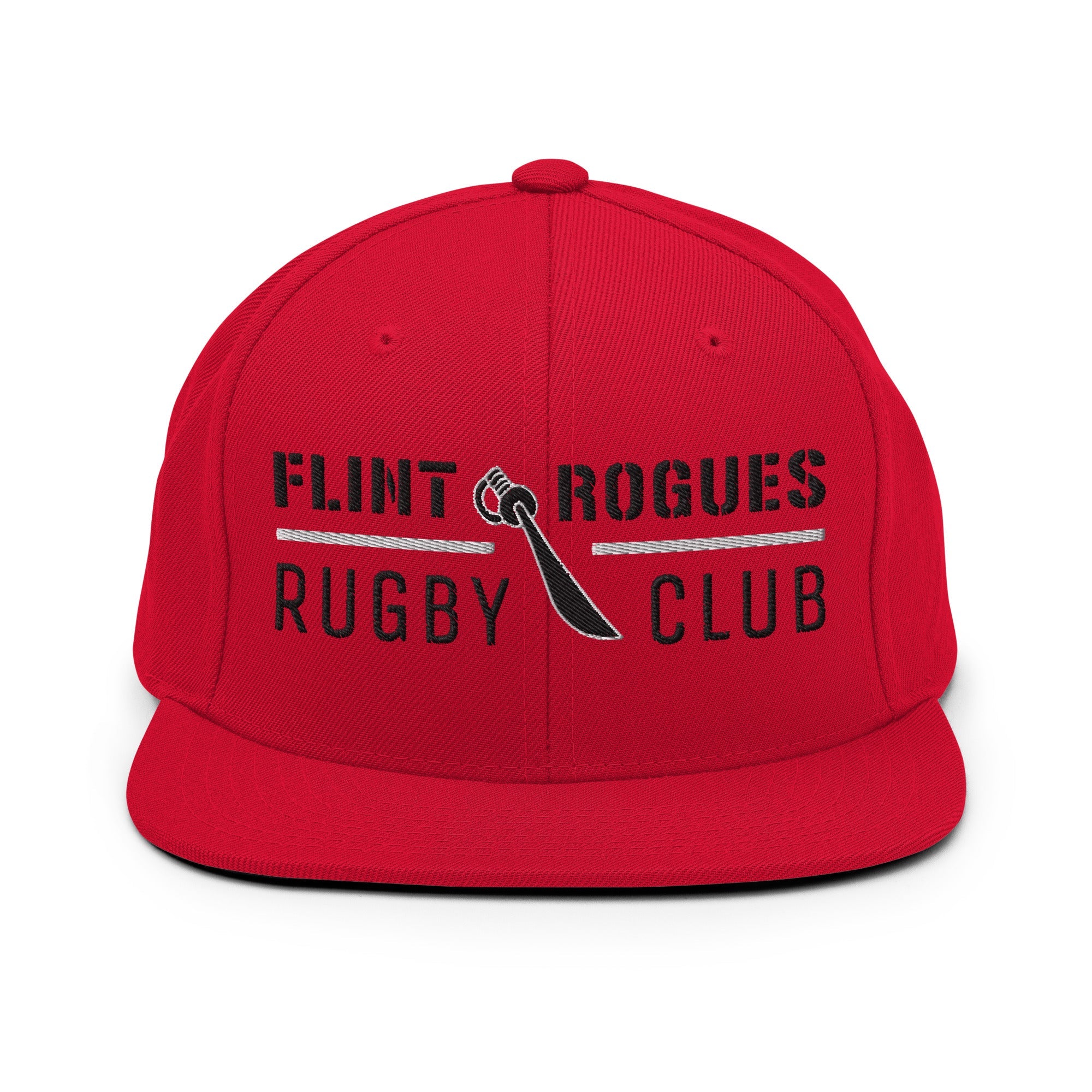 Flint Rogues RFC Classic Snapback Hat - Adjustable Unisex Baseball Cap for Men & Women - Perfect for Sports, Casual Wear & Outdoor Activities