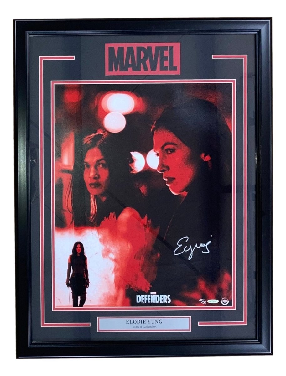 Elodie Yung Autographed Framed 16x20 Marvel Defenders Photo - UDA Certified Collectible - Perfect for Marvel Fans, Home Theater Decor & Superhero Memorabilia Collection