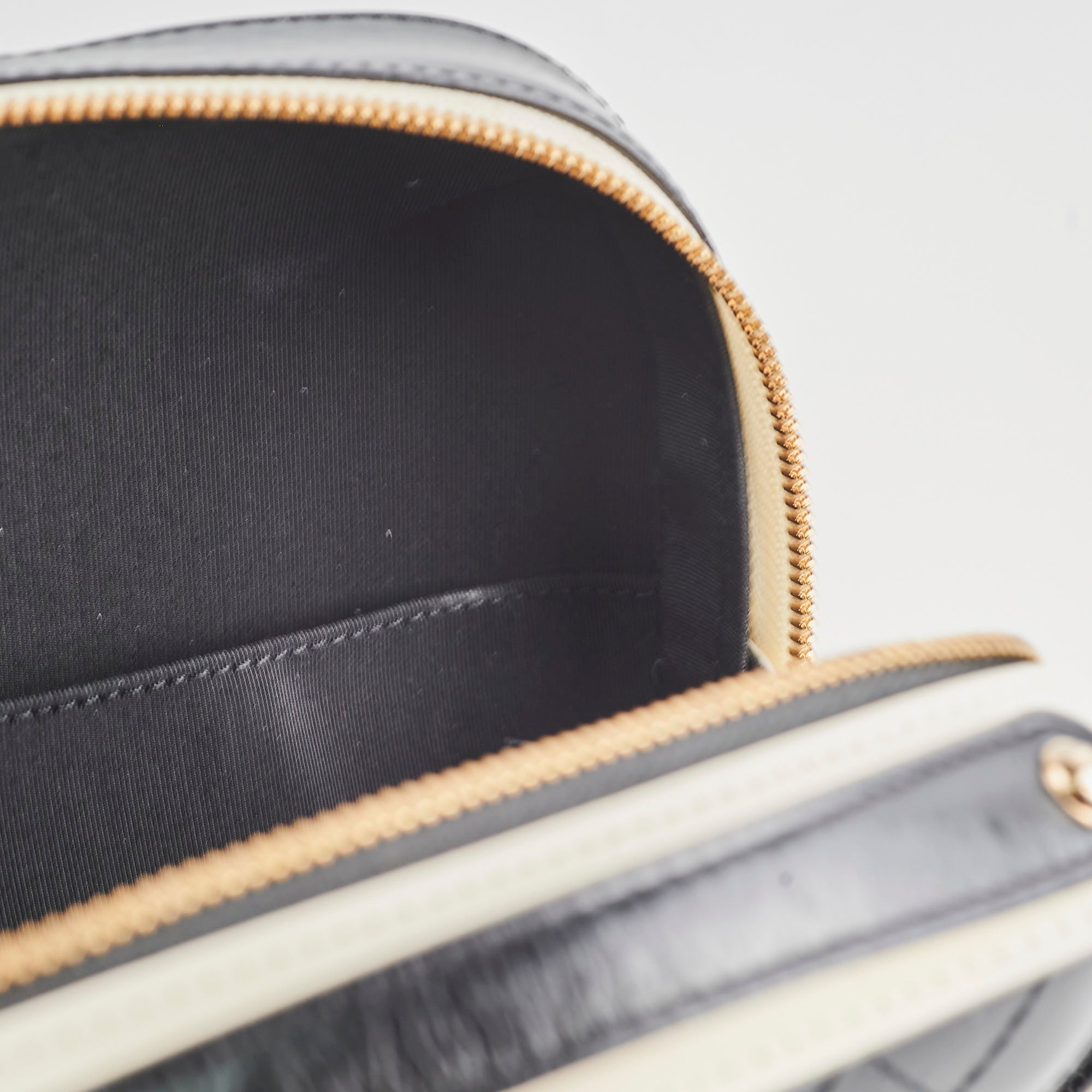 Chanel Round Vanity Case in Black & White - Luxury Cosmetic Bag for Travel & Everyday Use