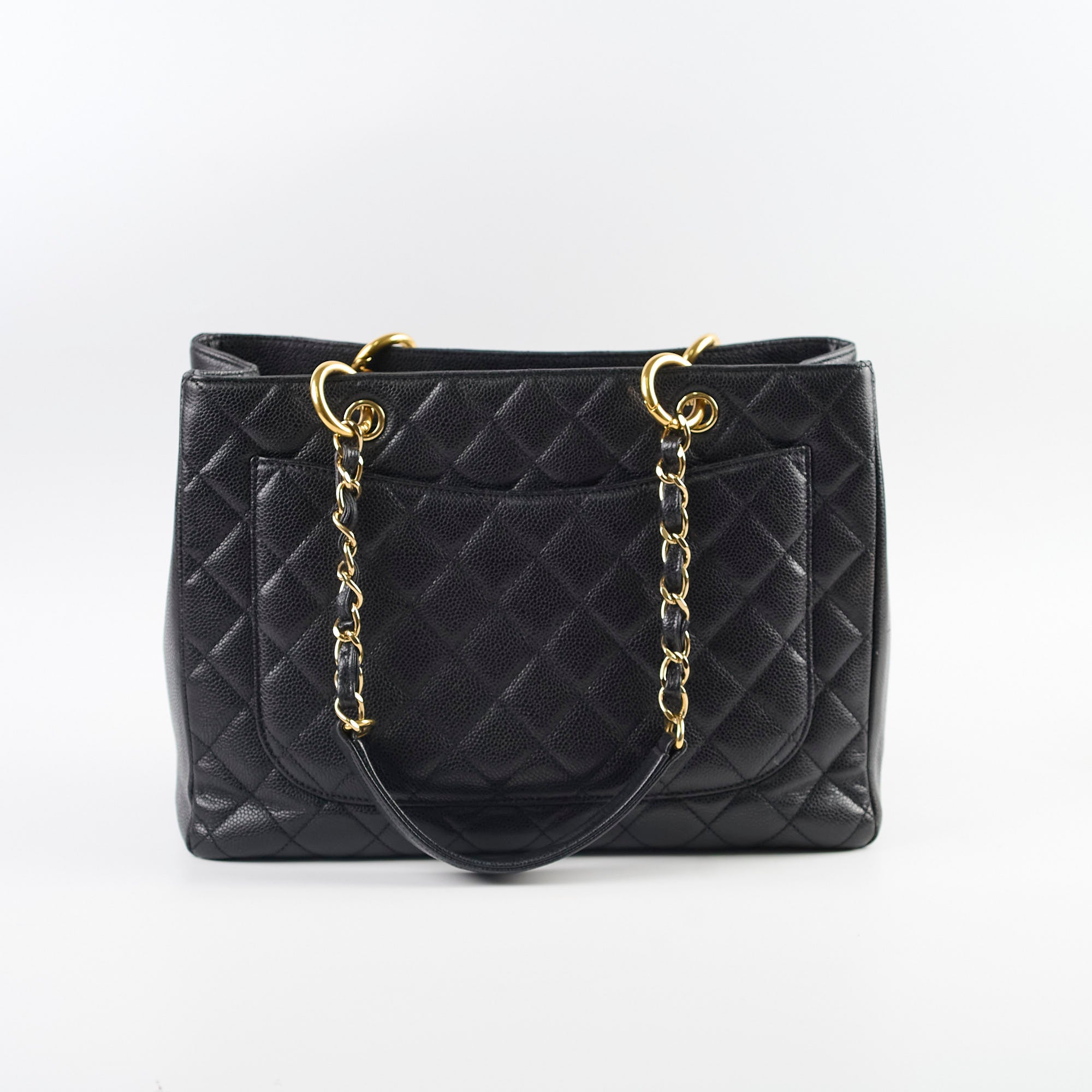 Chanel Caviar Leather Grand Shopping Tote GST Black Handbag - Luxury Designer Tote for Women, Perfect for Work, Travel & Everyday Use