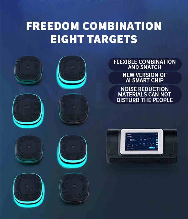 Smart Split-Type Music Boxing Machine with 8 Adjustable Targets - Boxing Training & Stress Relief for Kids & Adults - Perfect for Home Gym, Fitness & Family Fun
