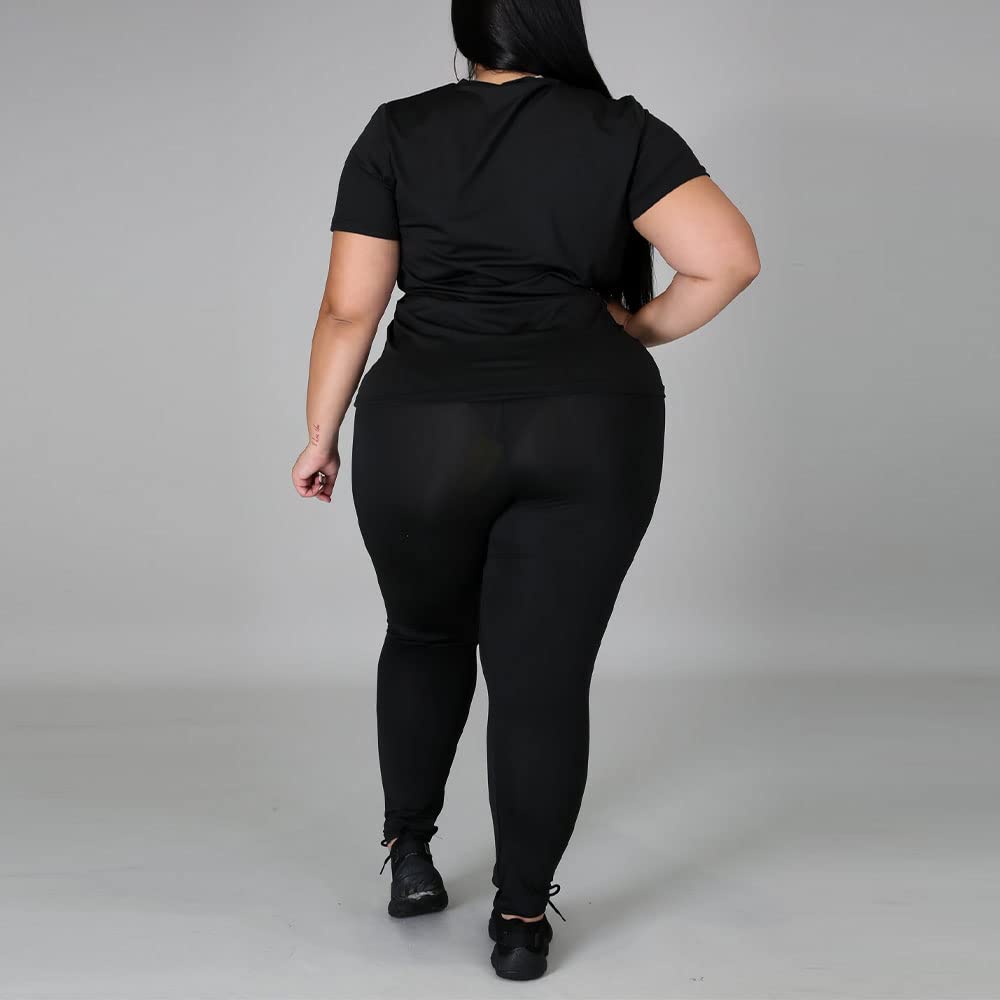 PINSV Plus Size Women's 2-Piece Outfit Sets (1X-5X) - Comfortable & Stylish Matching Sets for Casual Wear, Work & Special Occasions