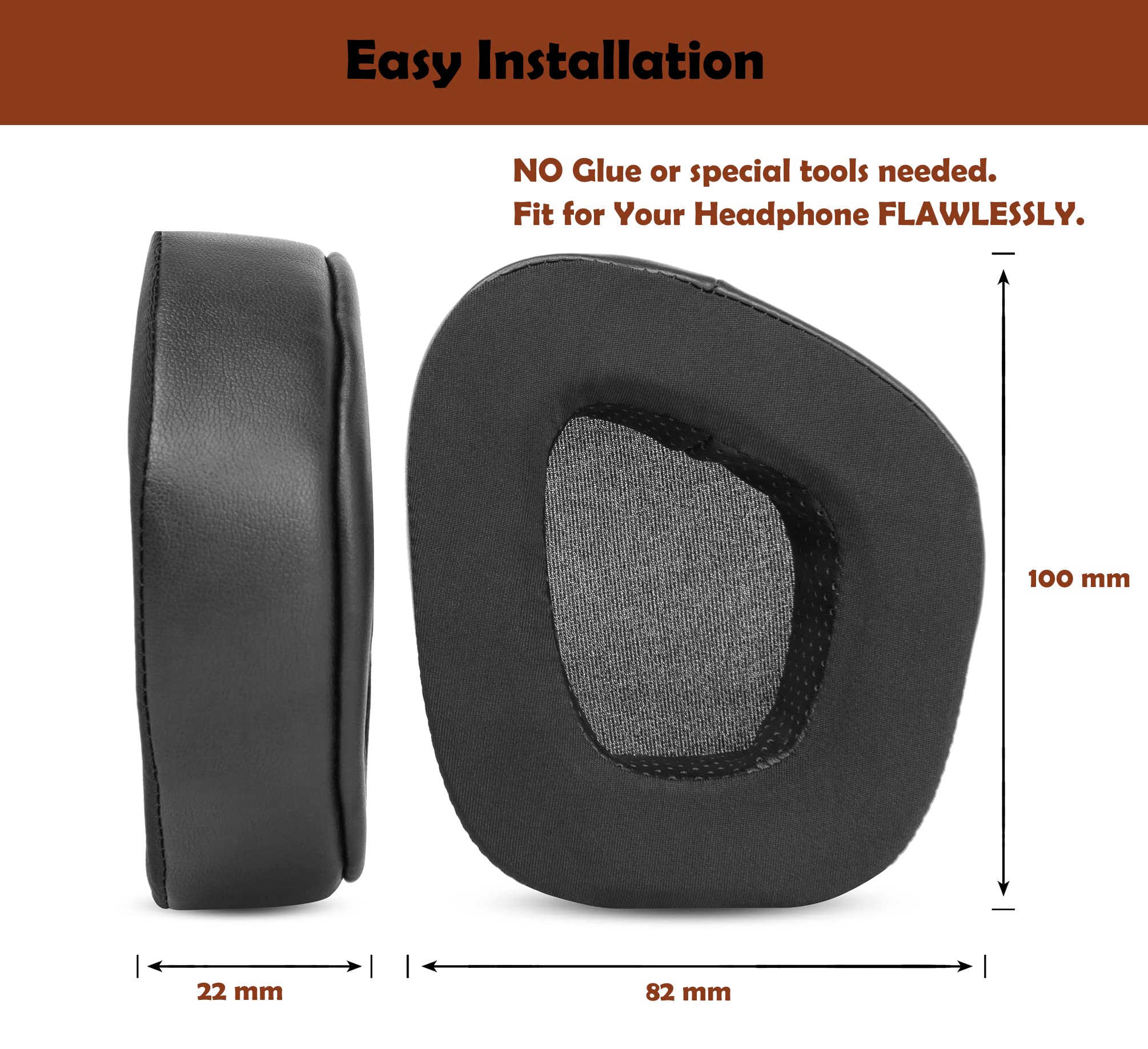 Cooling Gel Memory Foam Ear Pads - Replacement Cushions for Corsair Void & Void Pro Gaming Headsets - Enhanced Comfort for Long Gaming Sessions - Perfect for PC, PS4, Xbox Gaming with 7.1 Surround Sound