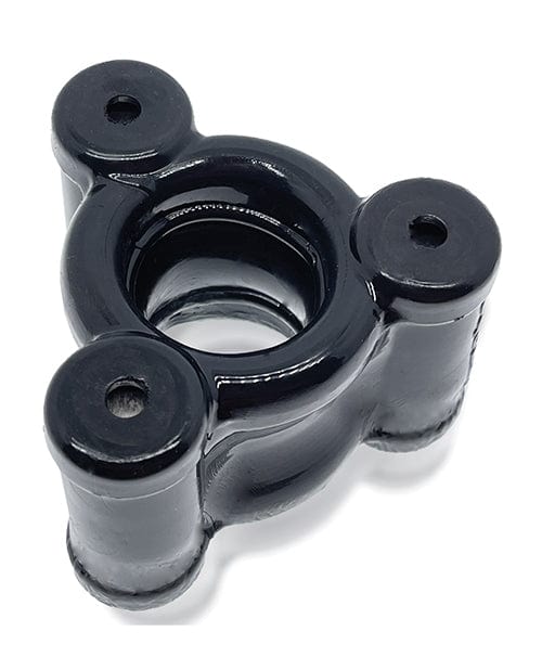 Oxballs Heavy Squeeze Ball Stretcher - Black Silicone Testicle Weight for Men | Gym Workout, BDSM Play & Male Enhancement Accessories