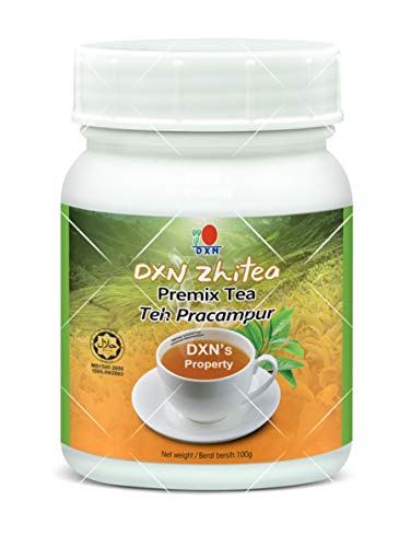 DXN Zhitea Premix Tea - 100g (4 Bottles) | Premium Instant Tea Powder for Energy & Wellness | Perfect for Home, Office & Travel Use
