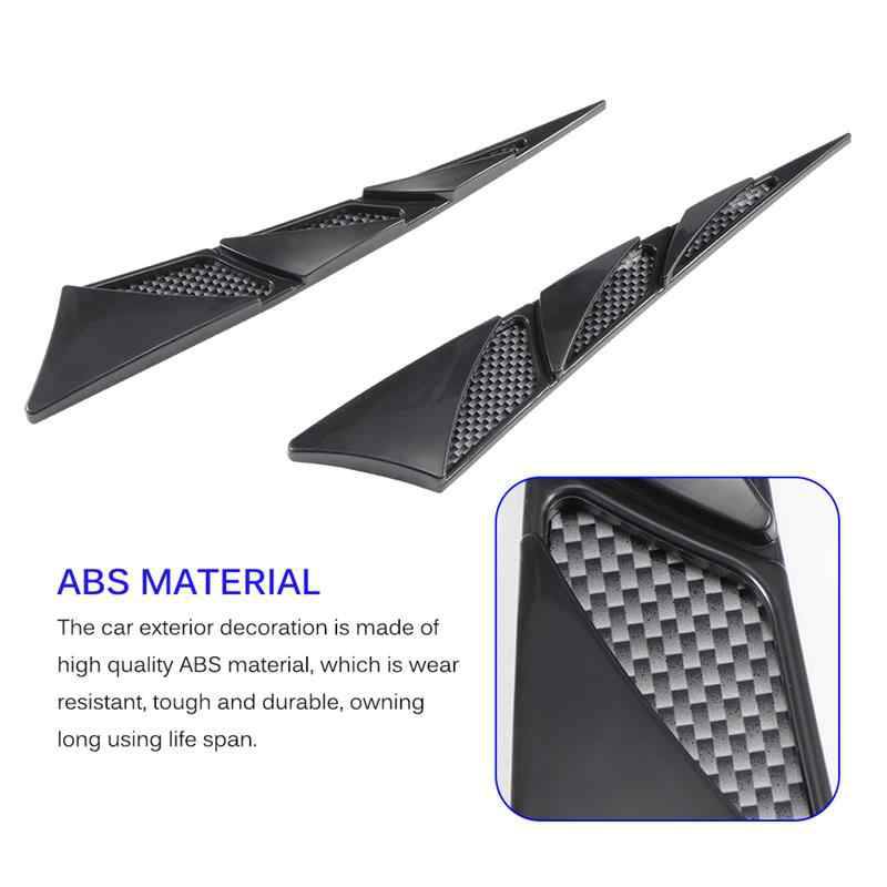 Universal Black Car Hood Stickers - Side Air Intake Flow Vent Cover for Stylish Car Decoration | Perfect for Car Shows, Racing Events & Custom Vehicle Styling