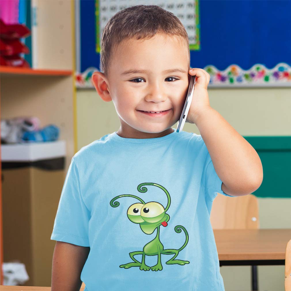 Kids Monster Grasshopper Cartoon Cotton T-Shirt - Soft & Comfortable Toddler Tee for Boys & Girls - Perfect for Playdates, School & Everyday Wear