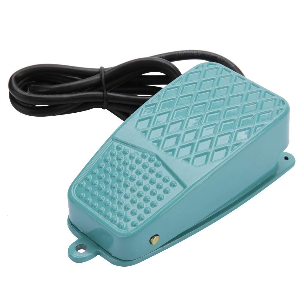 Hilitand TFS-2 Non-Slip Aluminum Alloy Foot Pedal Switch - SPDT Power Foot Switch 250V 10A with Electric Reset - Perfect for Industrial Machinery, Medical Equipment, and DIY Power Tools