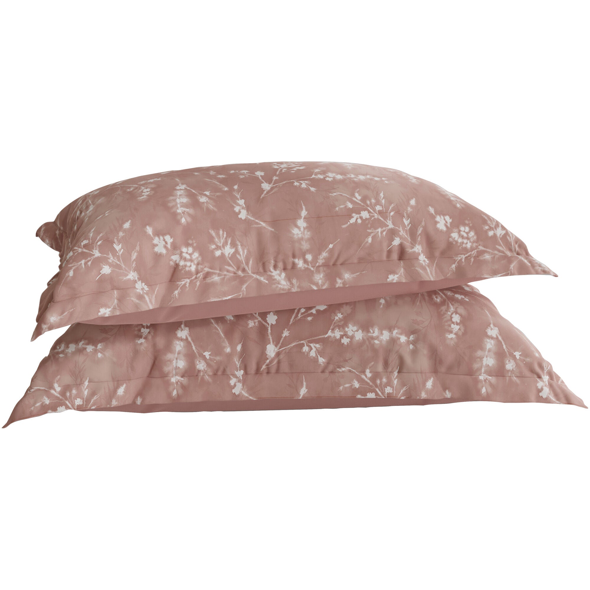 Premium Tencel Flower Press Pillow Shams - Soft & Breathable Bedding Set for Home Decor, Bedroom Styling & Guest Room Essentials