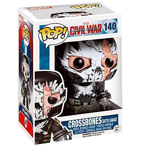 Captain America: Civil War Pop! Vinyl Figure - Battle Damage Crossbones #140 | Marvel Collectible for Display & Gifts