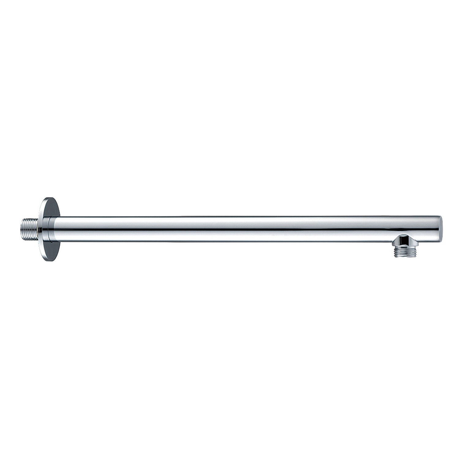 Dax 15 Inch Brass Round Shower Arm with Chrome Finish (DAX 1053 365 CR) - Perfect for Bathroom Renovation & Modern Shower Installation