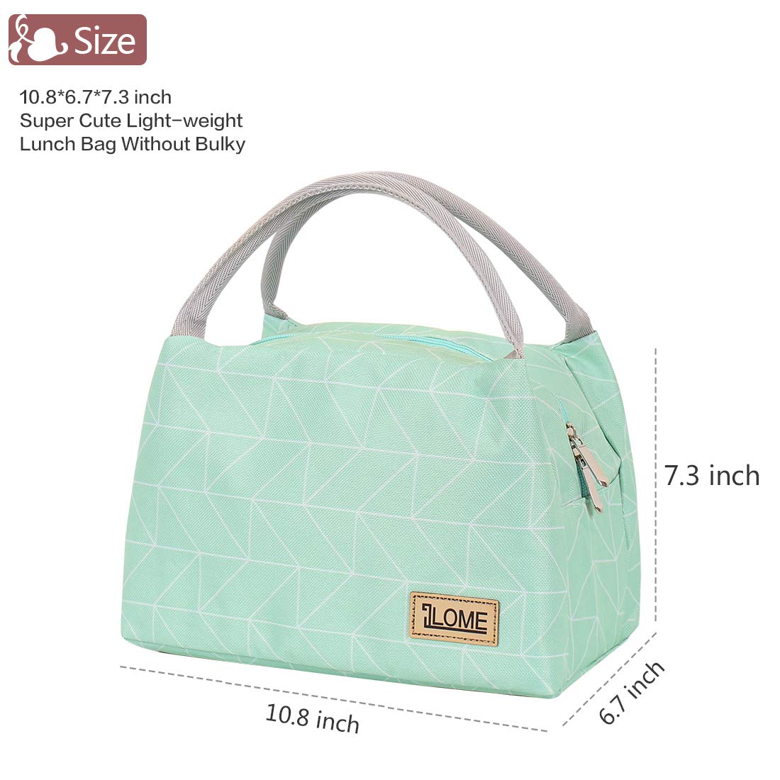 Insulated Cooler Lunch Bag for Men & Women - Waterproof Canvas Lunch Box for Work, Picnic, Travel - Perfect Size for Keeping Food Fresh All Day