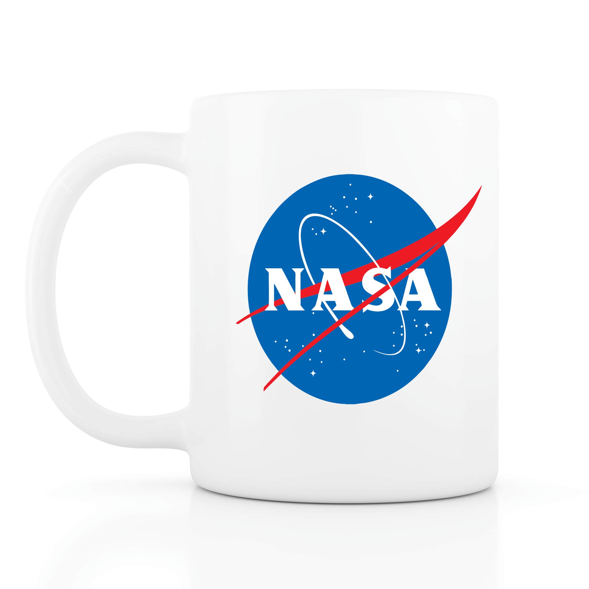 NASA Themed Ceramic Coffee Mug - 11oz White Space Souvenir Cup with Dual-Sided Artwork - Perfect Gift for Astronomers, Science Lovers & Space Enthusiasts - Ideal for Office, Home Use & Collectors