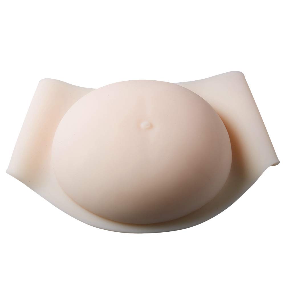 Realistic Fake Pregnancy Belly - Silicone Artificial Abdomen for Film Props, Cosplay & Halloween Costumes - Perfect for Quadruplets, Prank Gags & Maternity Photo Shoots