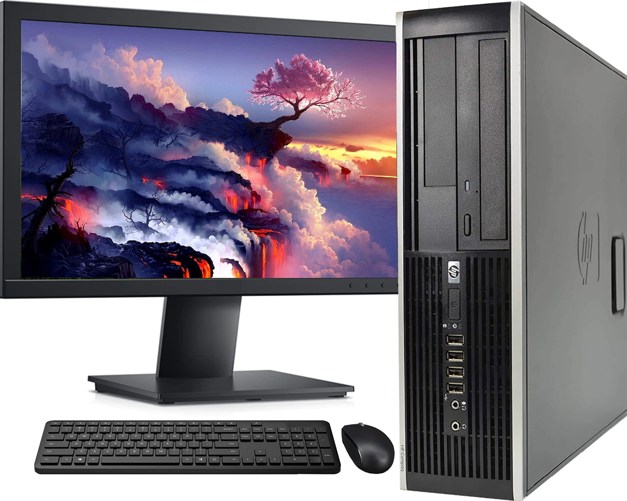 Renewed HP Elite 6300 Desktop Computer with Intel Core i7 3.4GHz, 16GB RAM, 512GB M.2 SSD - WiFi, Bluetooth, Wireless Keyboard & Mouse, 19