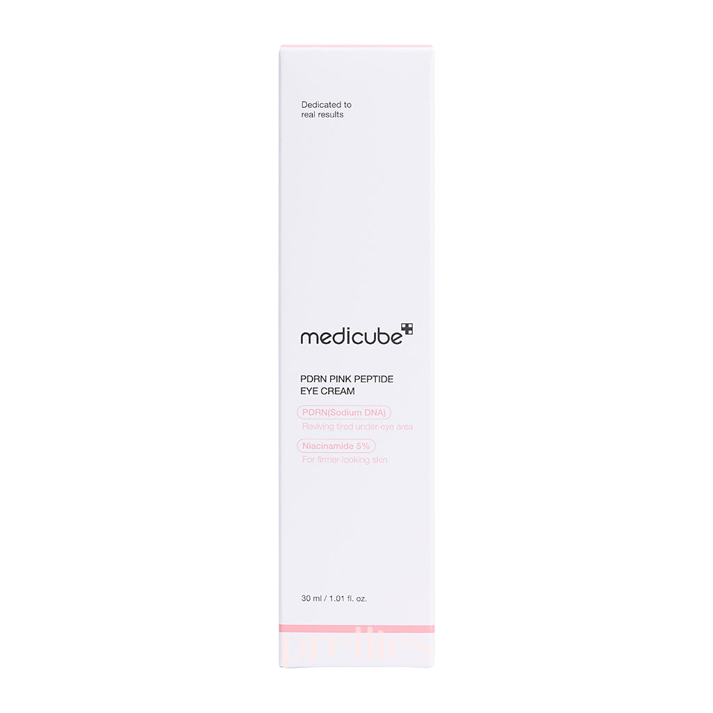 Medicube PDRN Pink Peptide Eye Cream 30ml - Anti-Aging Dark Circle Treatment for Brightening & Wrinkle Reduction | Perfect for Day & Night Skincare Routine