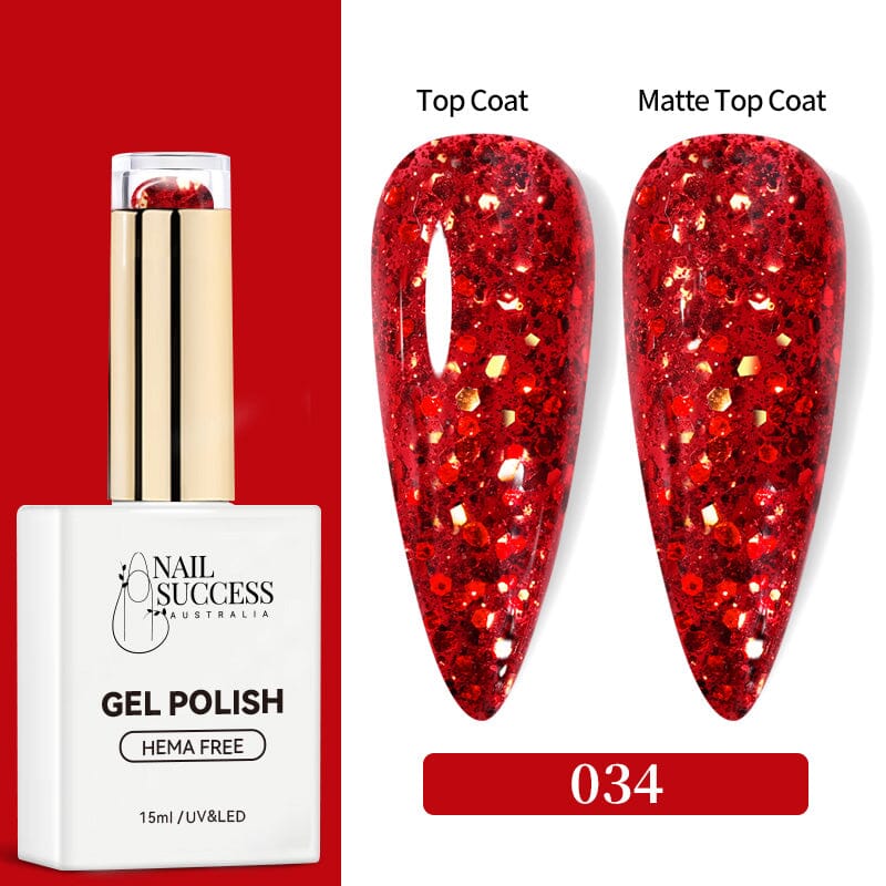 Hema Free Gel Nail Polish Set - 15ml Long Lasting Soak Off UV LED Nail Gel Colors for Manicure & Pedicure at Home or Salon
