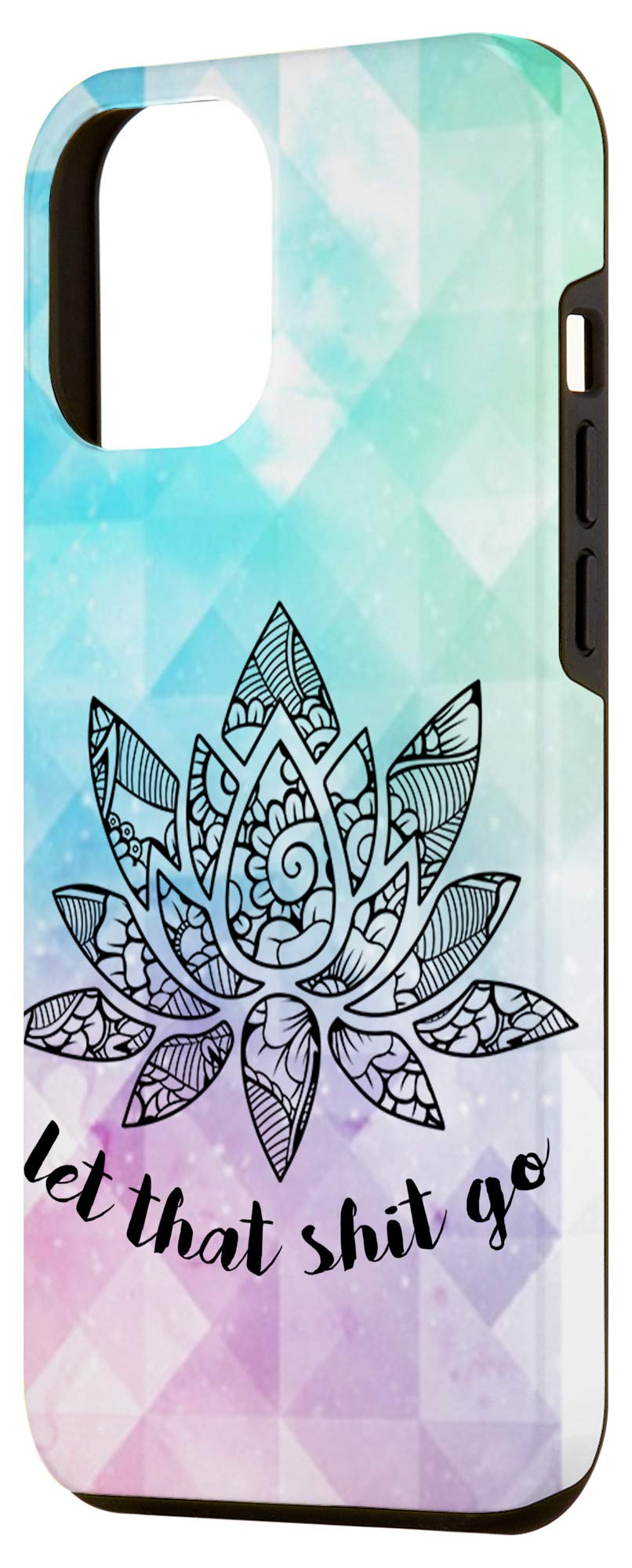 iPhone 12 Pro Max Case - Watercolor Lotus Flower Design - Perfect Gift for Yoga Lovers & Mindfulness Enthusiasts - Durable Phone Cover for Meditation, Yoga Practice & Daily Use