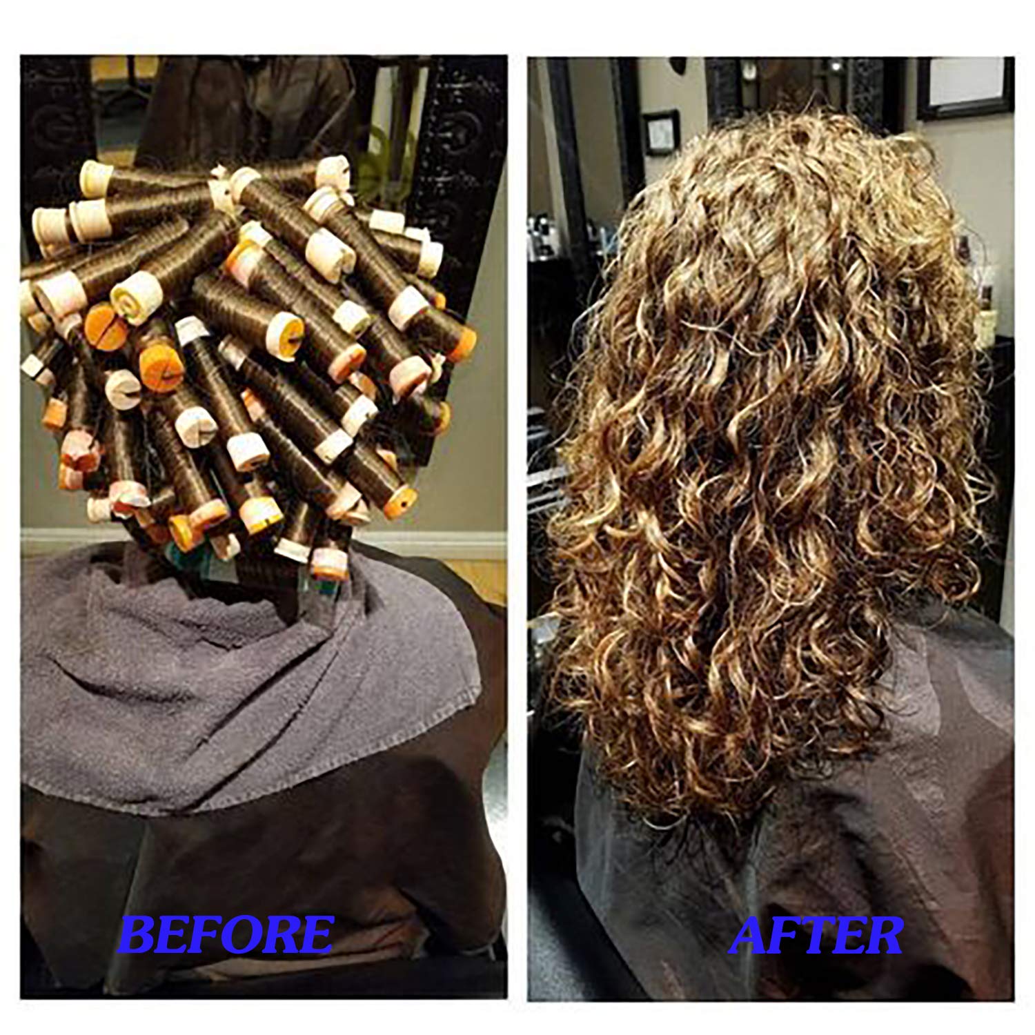 10 Boxes Almond Milk Scented Hair Perm Lotion for Curly & Wavy Hair - Adds Texture & Volume - Perfect for Salon Styling & Home Hair Care