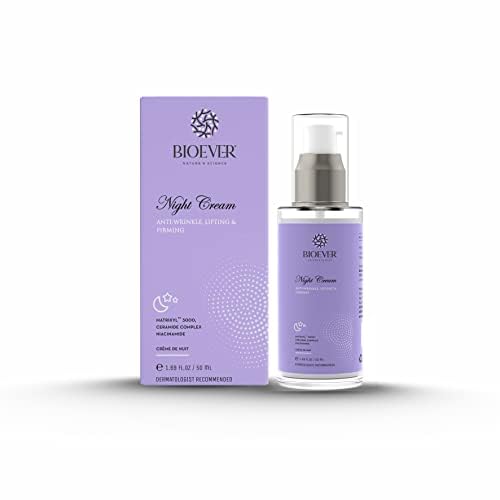 Bioever Night Cream - Brightening & Anti-Aging Night Cream for Dark Spots, Hyperpigmentation & Melasma | Reduces Wrinkles & Evens Skin Tone | 50ml | Perfect for Nighttime Skin Repair & Rejuvenation