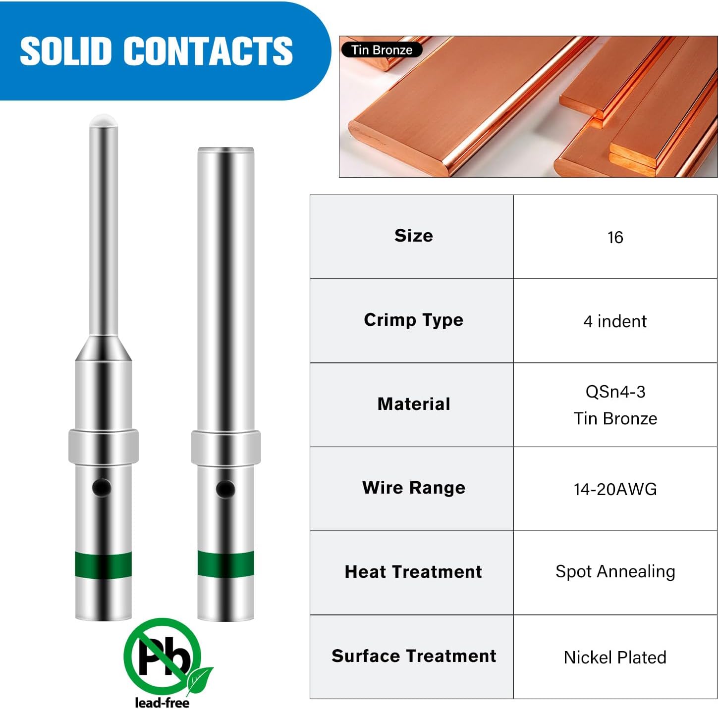 4 PIN DT Connector Kit - 3 Sets with 16 AWG Solid Contacts, Waterproof Male & Female Terminals for 14-20 AWG Wires - Ideal for Automotive, Marine, and Outdoor Electrical Applications