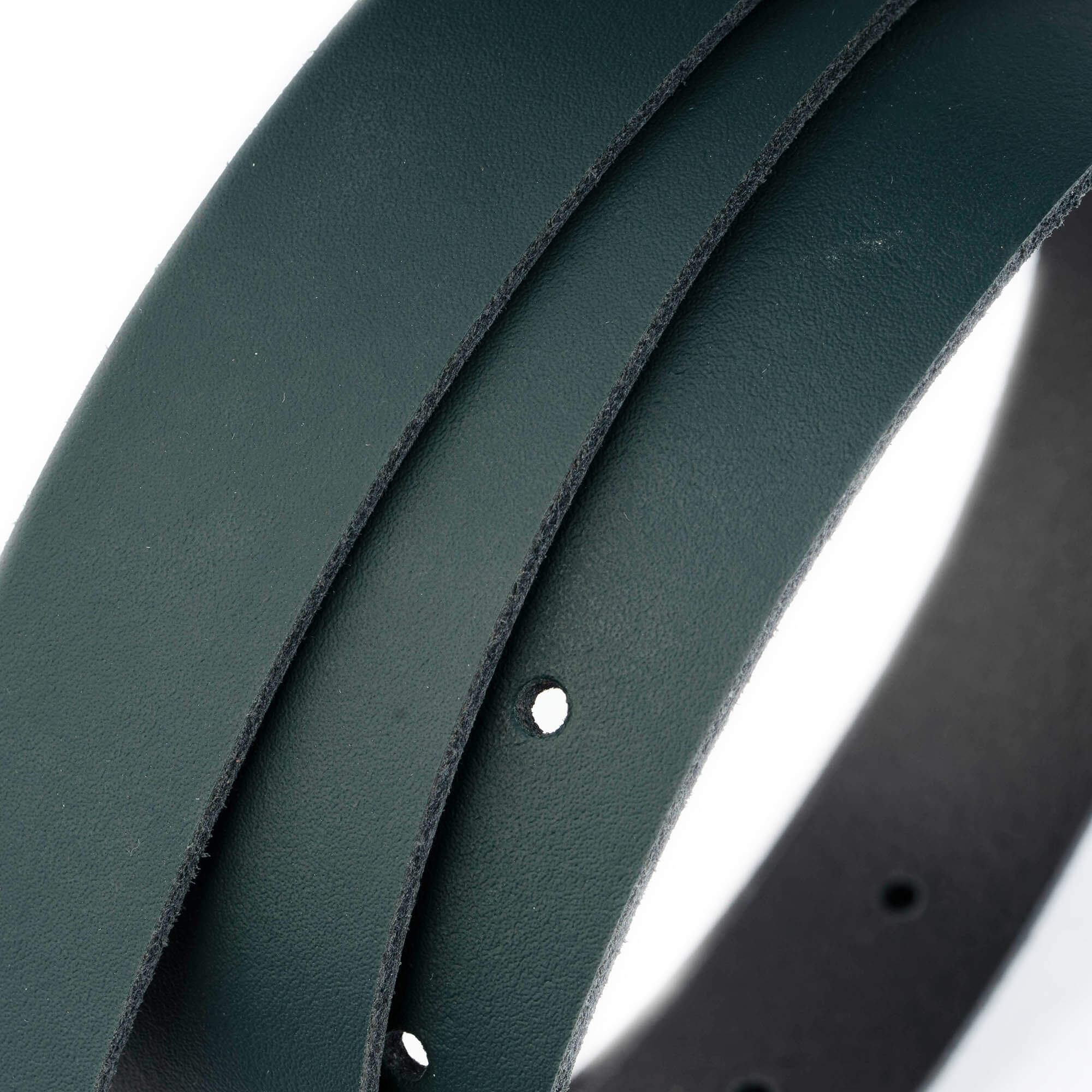 2.5 cm Forest Green Leather Belt Replacement Strap for Ferragamo Buckles - Perfect for Dress Belts, Casual Wear & Belt Repair
