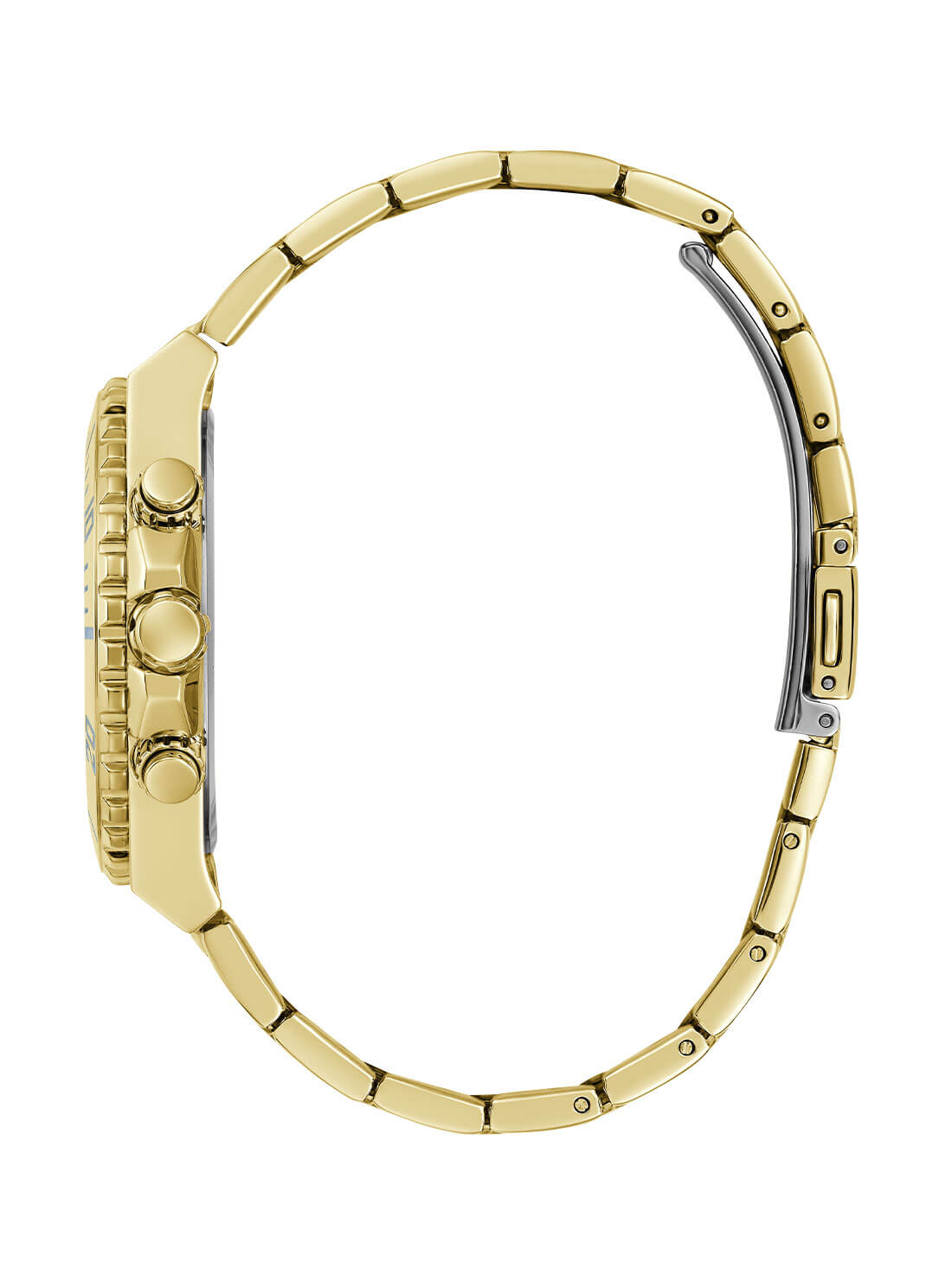 Gold Phoebe Blue Dial Link Watch - Elegant Stainless Steel Women's Wristwatch for Business, Party & Everyday Wear
