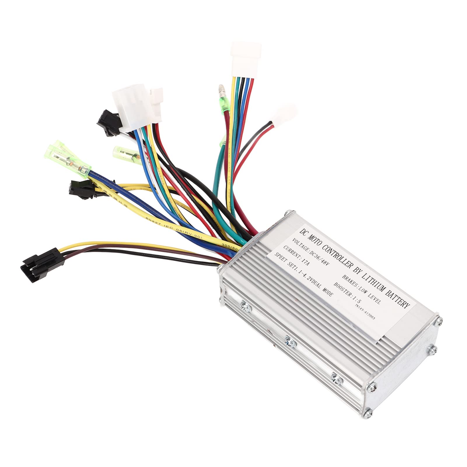36V 48V 17A DC Motor Speed Controller with Wire Harness - Compatible with Electric Bikes, Scooters & DIY Projects | Perfect for E-Bike Upgrades & Motor Control Systems