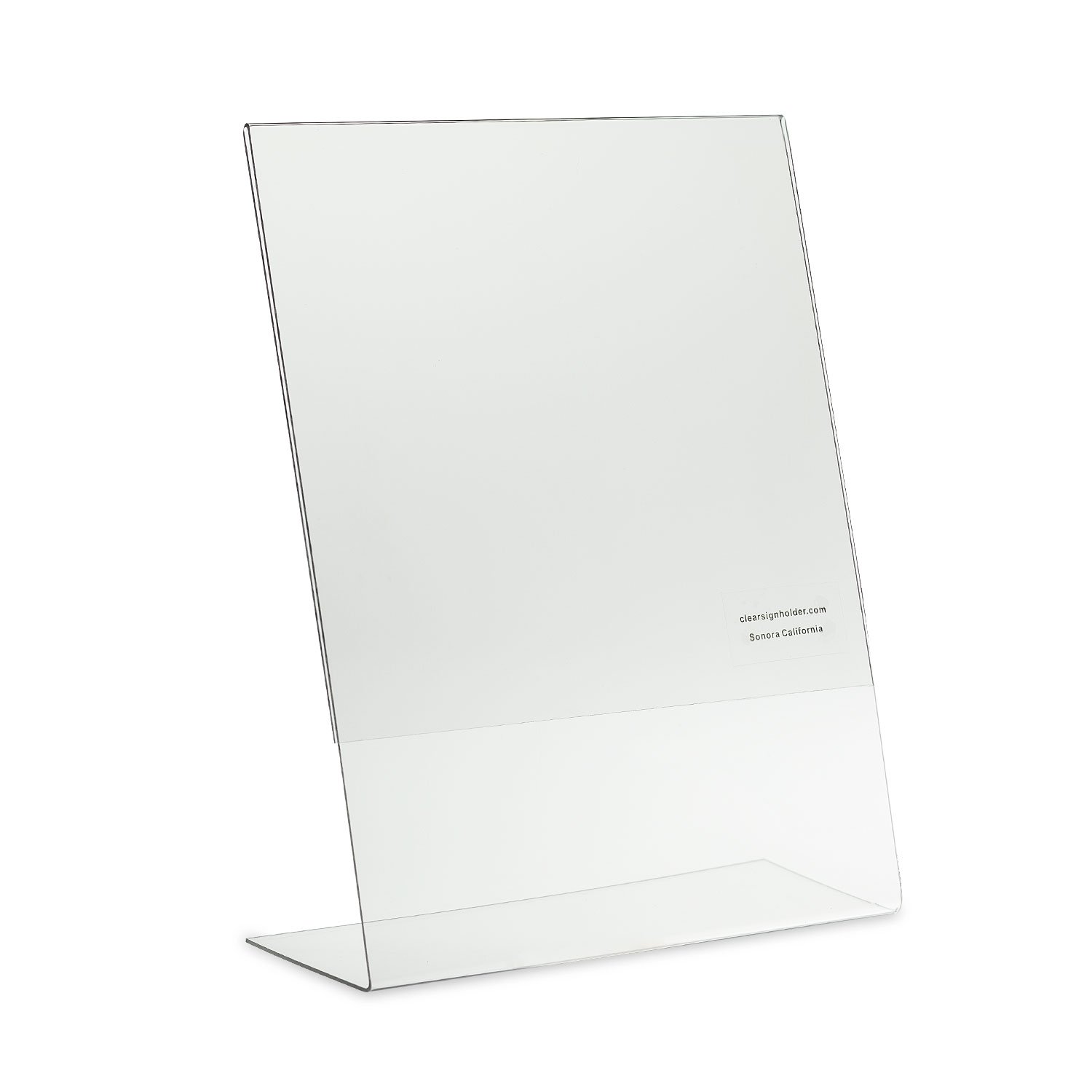 Source One 5 x 7 Inches Clear Acrylic Sign Holder - 144 Pack Slant Back Ad Frame for Retail Displays, Restaurants, and Office Use