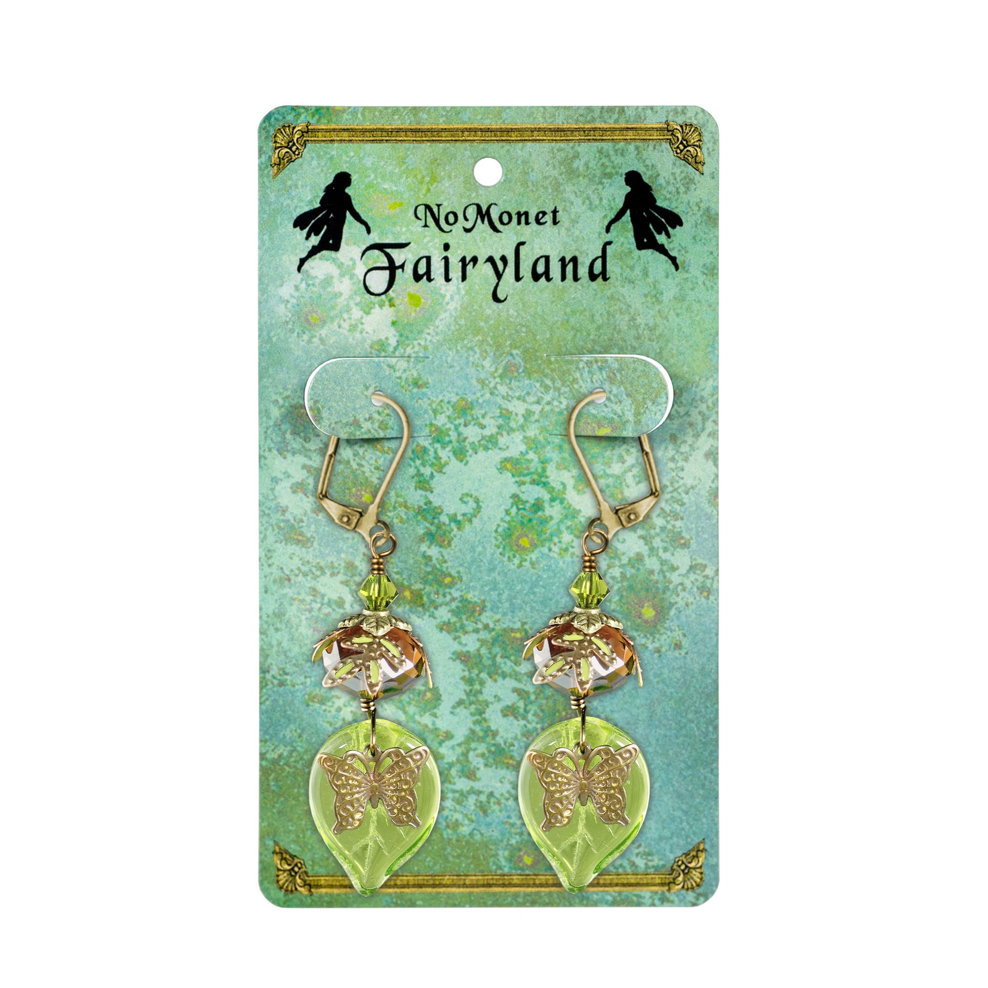 Hand Painted Artisan Earrings - Sweet Nectar Floral Dangle Earrings for Women | Boho Chic Jewelry Gift | Perfect for Weddings, Parties & Everyday Wear