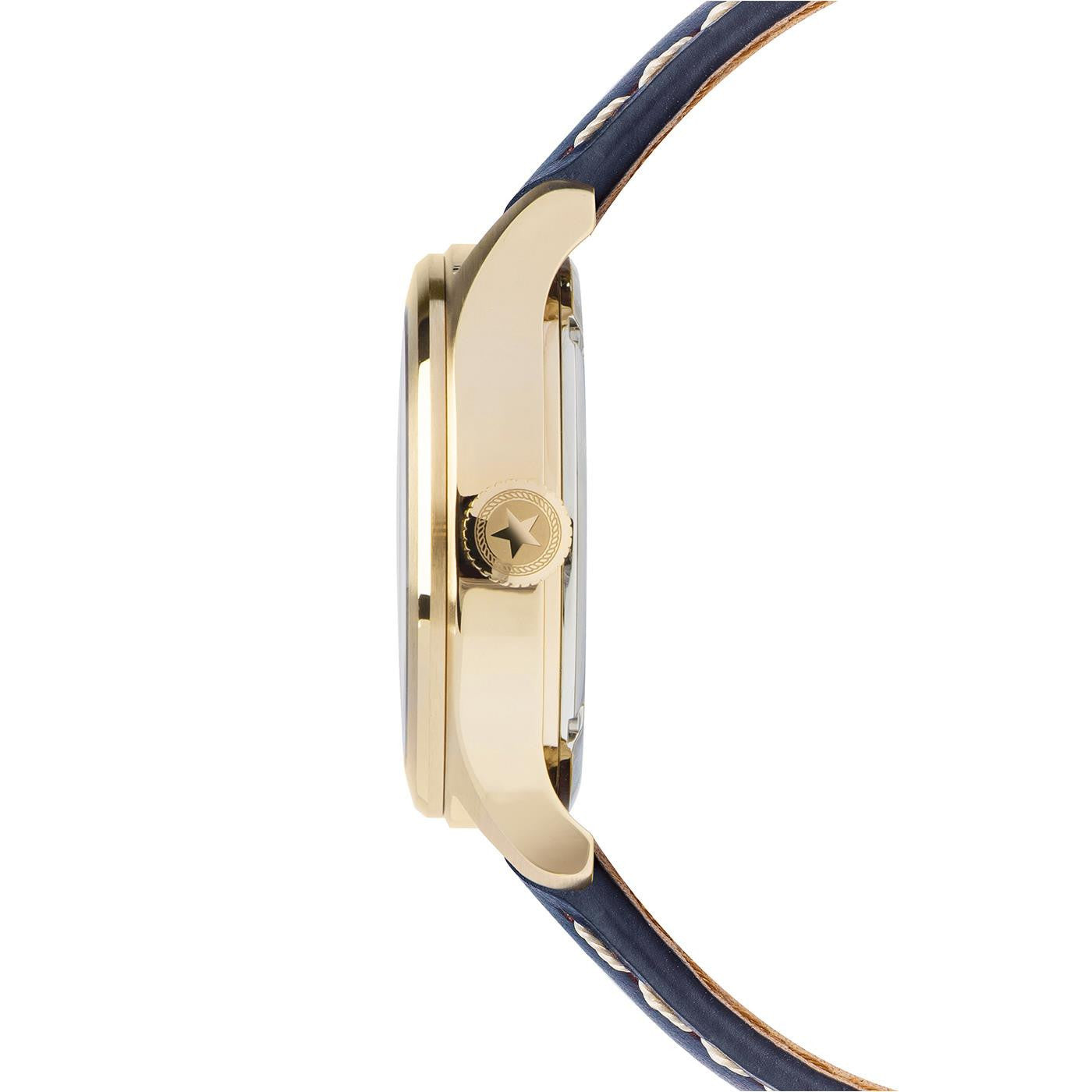 Men's Aviator Pilot Watch 36mm - Classic White & Navy Blue Dial - Vintage Military Style - Perfect for Aviation Enthusiasts & Everyday Wear