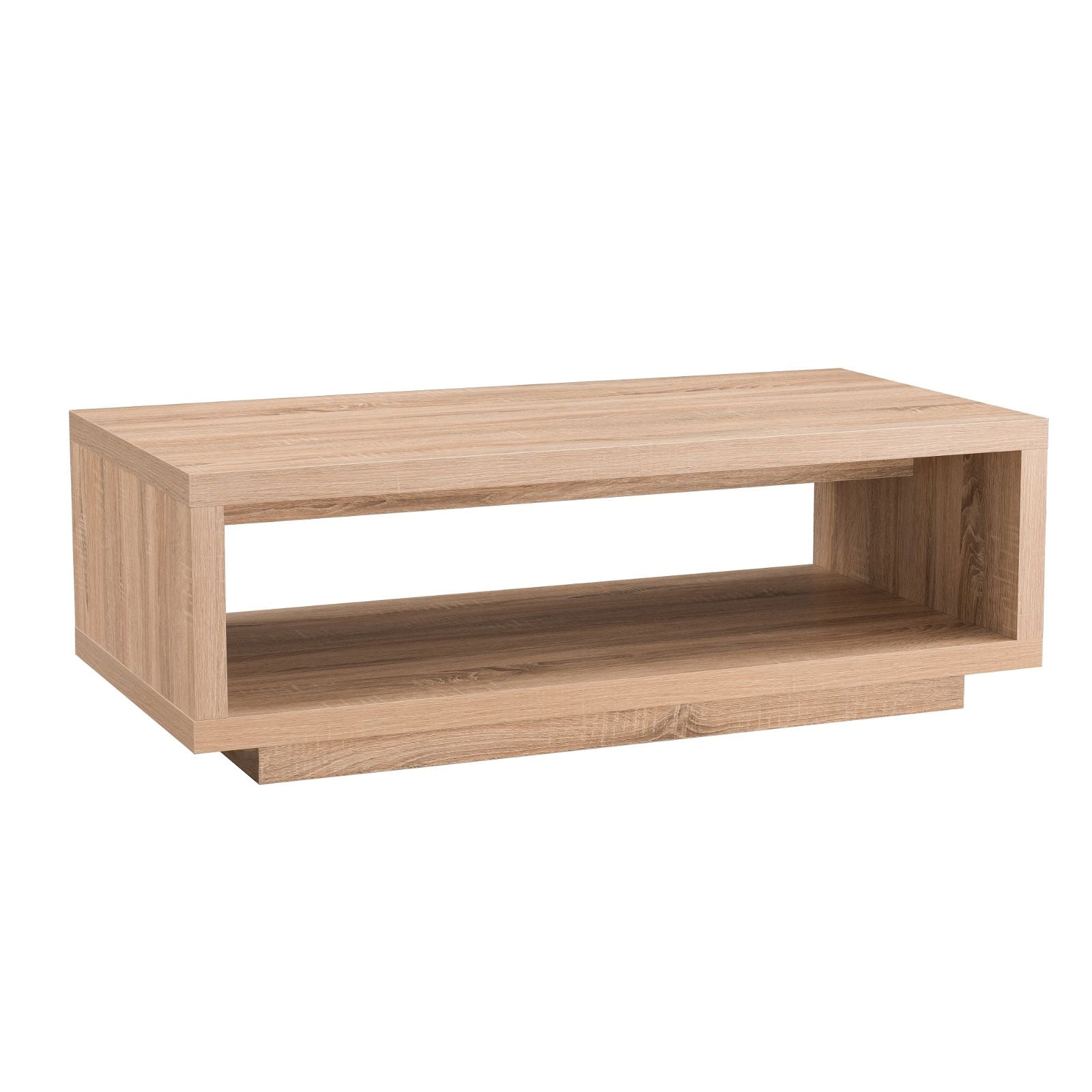 Brunswick 47-Inch Oak Coffee Table by Criterion - Modern Living Room Center Table for Home Decor